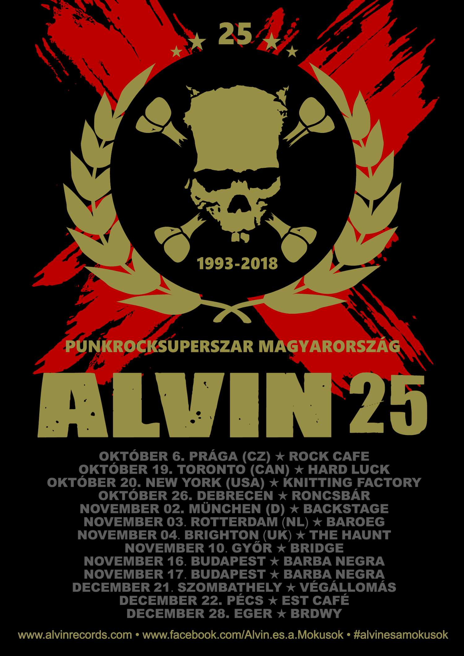 AZ ALVIN 25 TURNÉ FOLYTATÓDIK: NEW YORK, TORONTO ÉS DUPLA BARBA NEGRA!